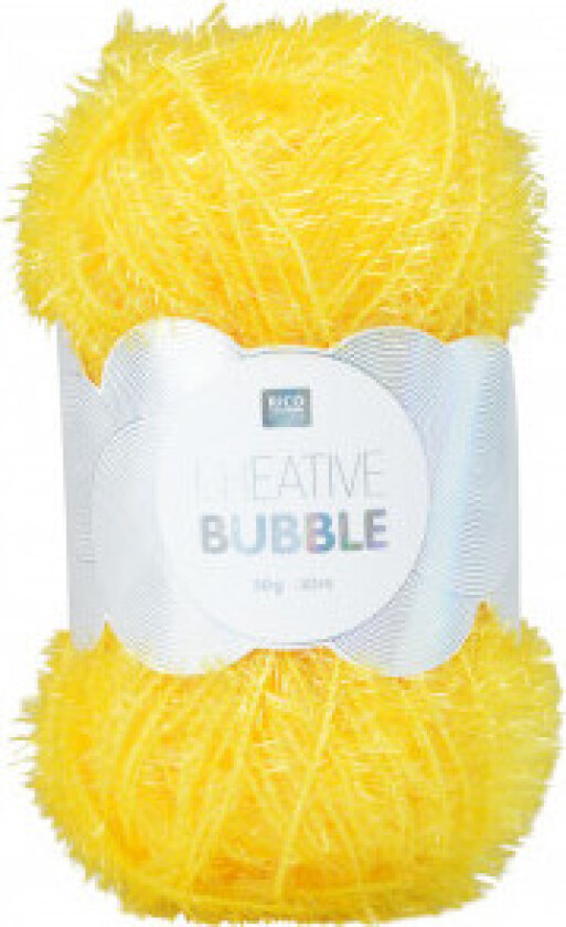 Creative Bubble Garn Unicolor 002 Gul