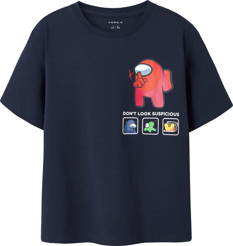 T-skjorte - NkmDise - Amongus - Navy Blazer - - 11-12 år (146-152) - T-skjorte