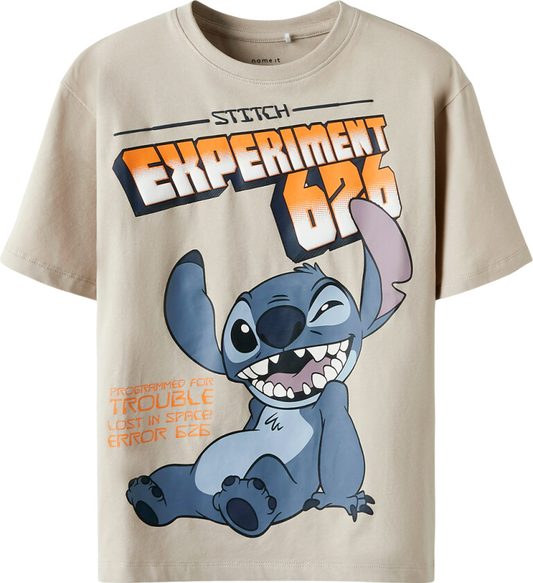 T-skjorte - NkmOraz - Stitch - Islandsk fossil - - 7-8 år (122-128) - T-skjorte