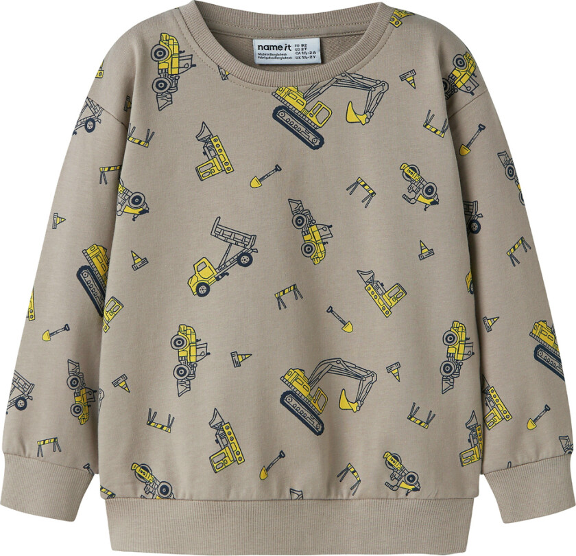 Genser - NmmVildar - Vintage Khaki/Gravemaskin - - 7-8 år (122-128) - Genser