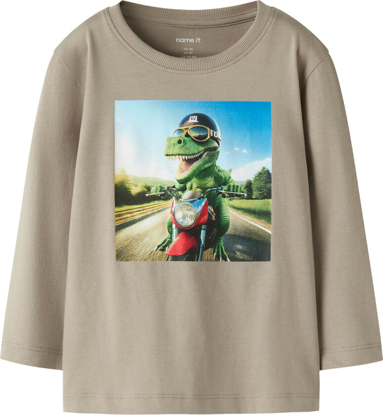 Genser - NmmVoto - Vintage Khaki/Dino Motorsykkel - - 7-8 år (122-128) - Genser