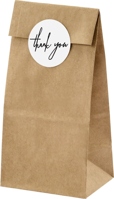 Godteriposer Thank You Natur - 6-pakning