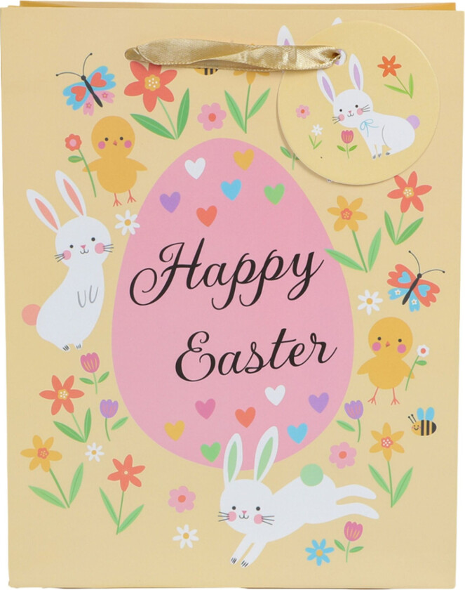 Gavepose Påskemotiv Happy Easter