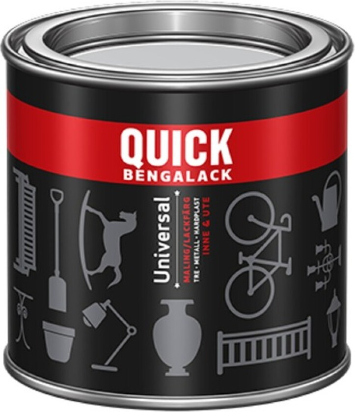 Universal Silkematt Svart 0.25L