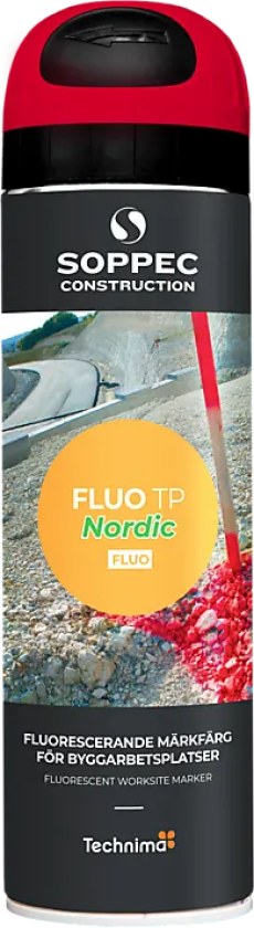Merkespray Fluo TP 500 ml rød
