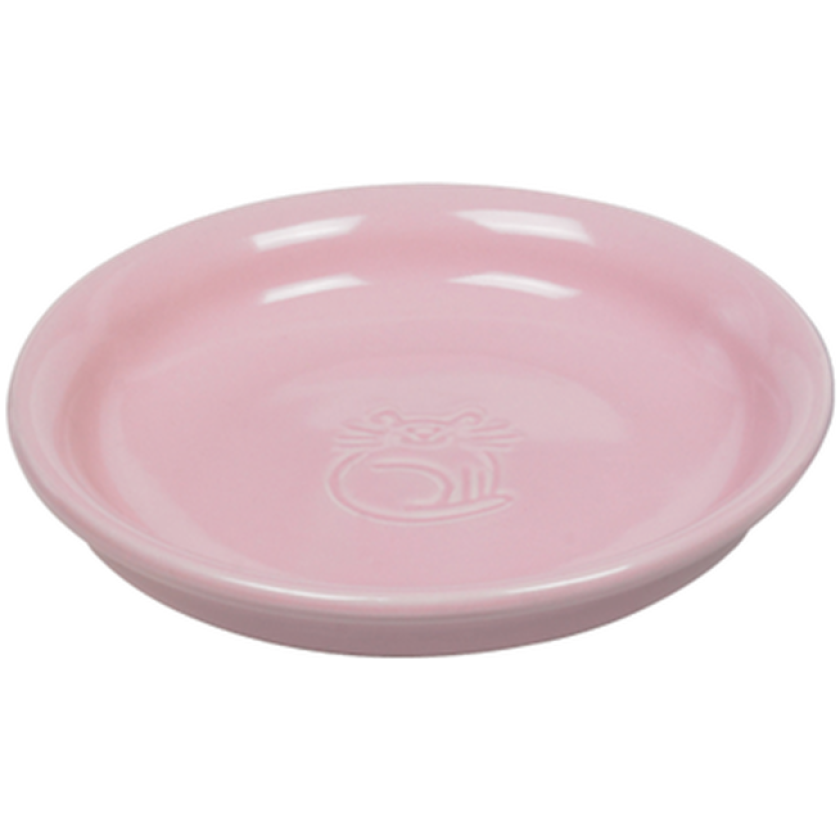 Keramisk melkeskål for katter, rosa 14x2 cm - Katt - Matplassen - Matskål og vannskål til katt - Nobby