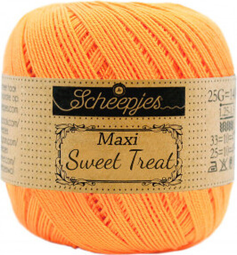 Maxi Sweet Treat Garn Unicolor 411 Søt Appelsin