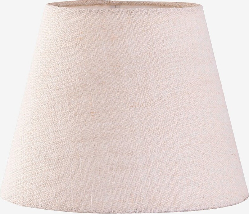 Lampeskjerm Karin D27 linne grov - Hvit