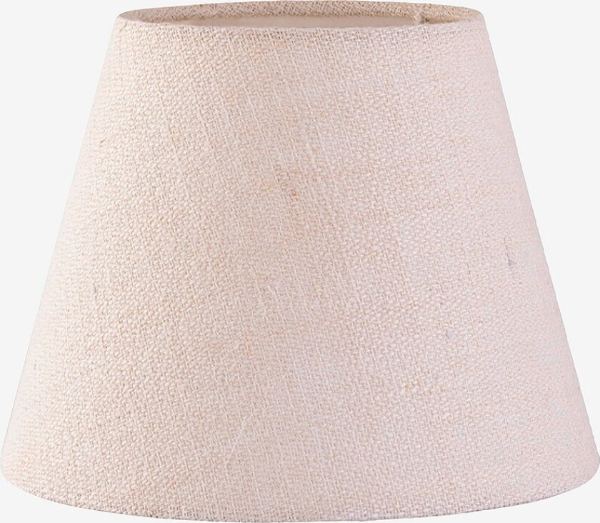 Lampeskjerm Karin D23,5 linne grov - Hvit