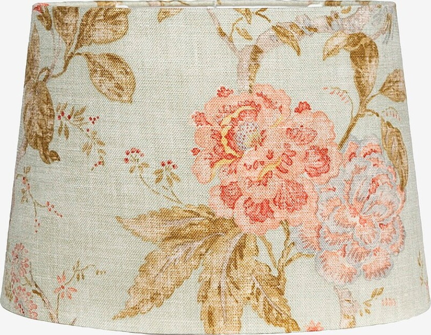 Lampeskjerm Alice D35 oval Flower - Grønn