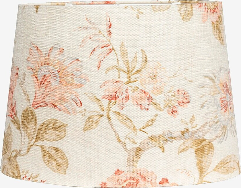 Lampeskjerm Alice D35 oval Flower - Beige