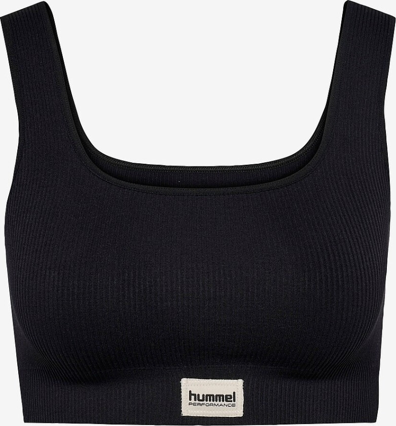Sports-BH hmlPulse Seamless Rib - Svart