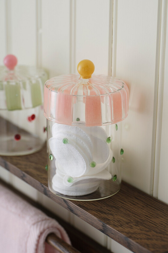 Glasskrukke Vista 700 ml - Rosa