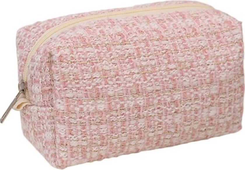 Toalettmappe Stor Kapasitet Sminkeorganisator Veske Bærbar Reise Estetisk Glidelås Penalhus Veske