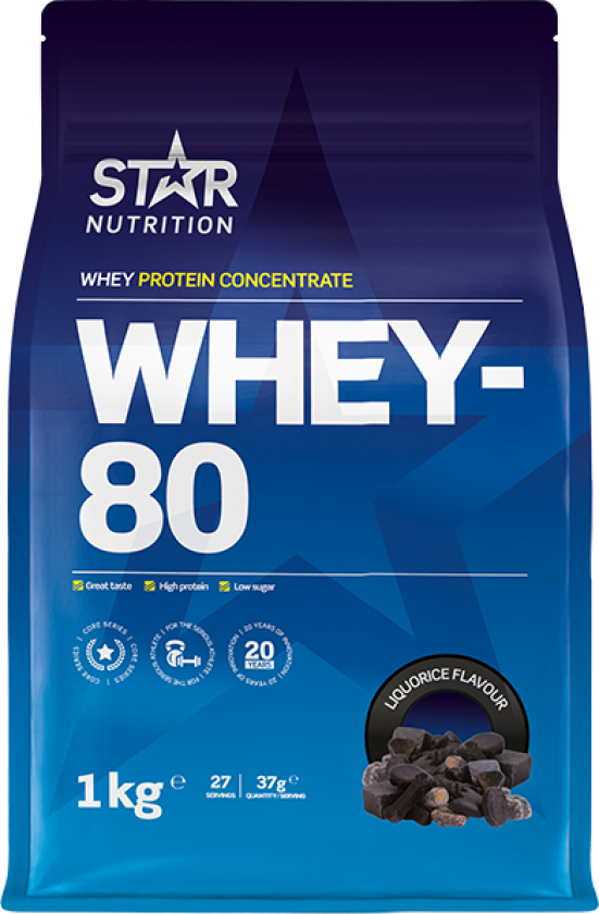 Whey-80 Myseprotein 1 kg
