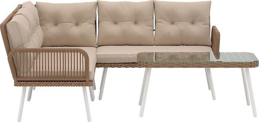 Ibiza hjørnesofasett, Beige