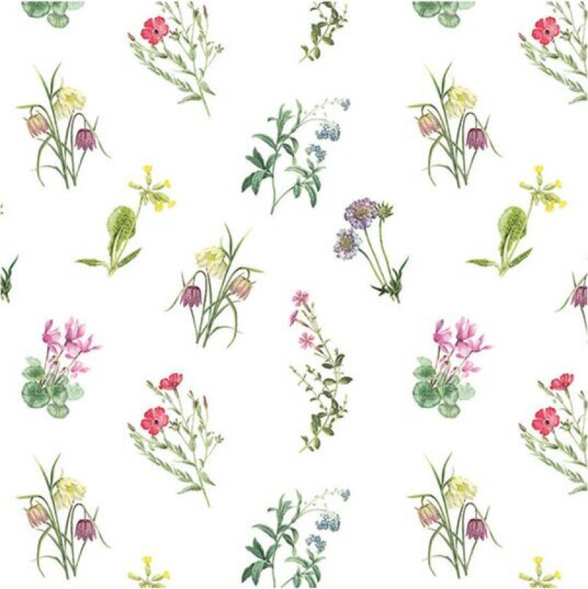 Serviett 33x33 cm 20 stk Mixed Flowers