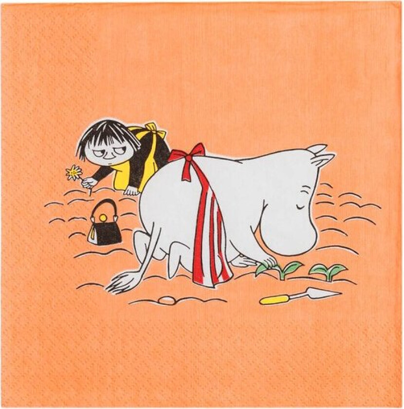 Mummi serviett 33x33 cm 20 stk Mummimamma oransje
