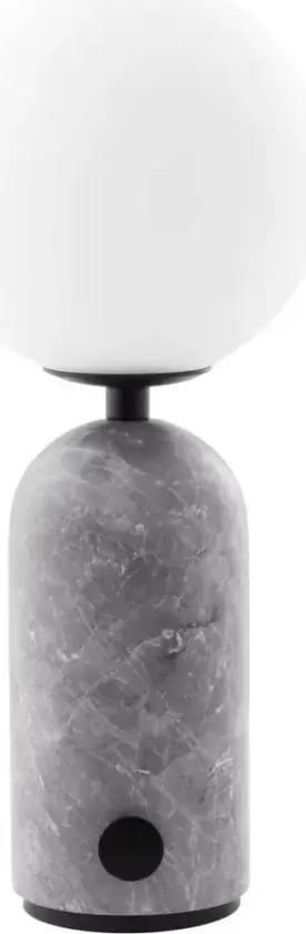 Torrano portabel bordlampe Grå marmor