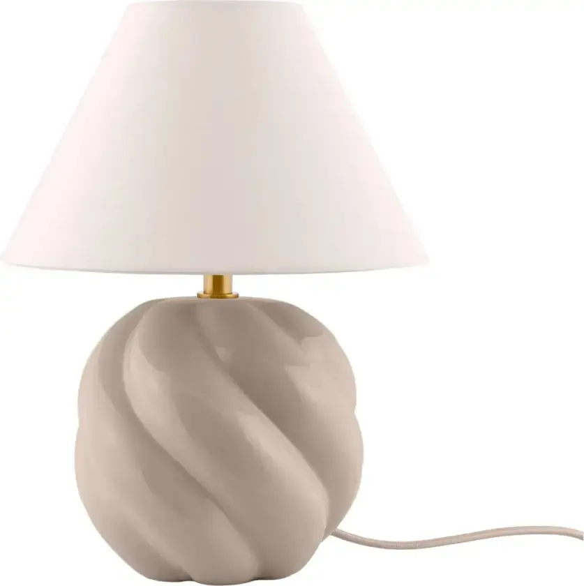 Dahlia bordlampe Beige