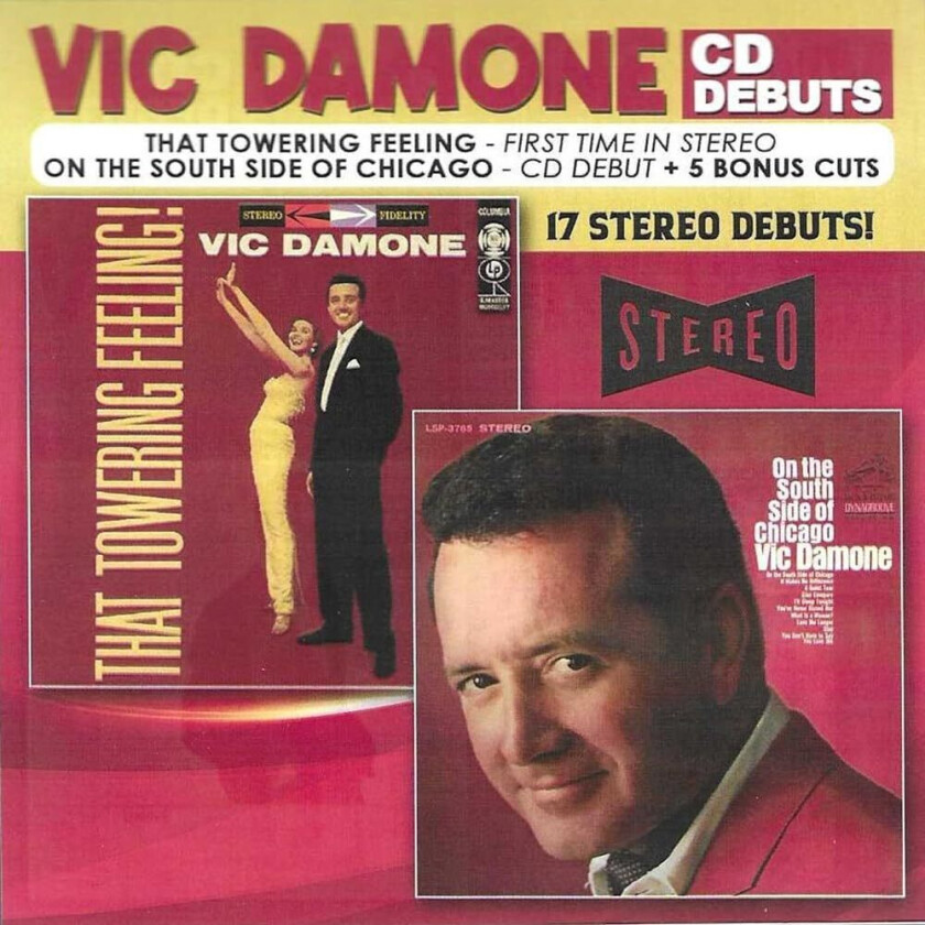 Vic Damone That Towering Feeling & On South Side Of Chicago CD