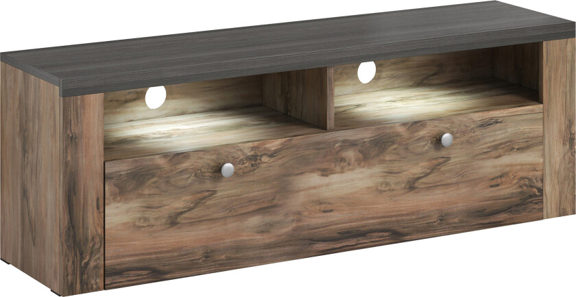 Cicely TV-benk 140 cm - Mørkebrun