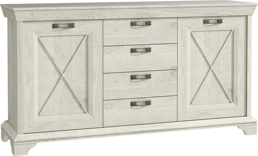 Hurlston Highboard 178 cm - Hvit