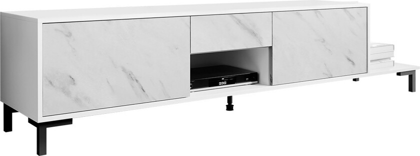 Tv-benk - Hvit