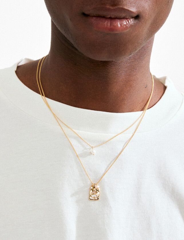 Fire Necklace 2-In-1 Set, Gold-Plated - Gold - ONE SIZE