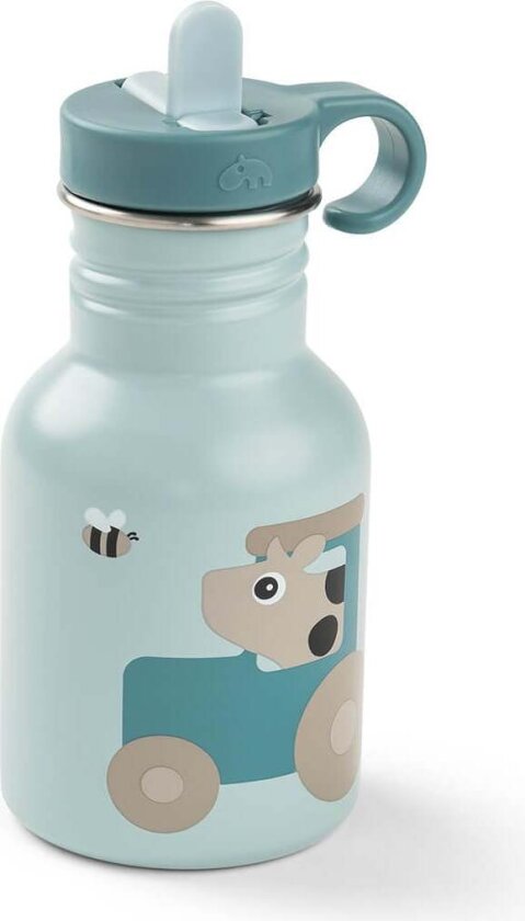 Metal bottle Tiny farm - Blue - 350 ml