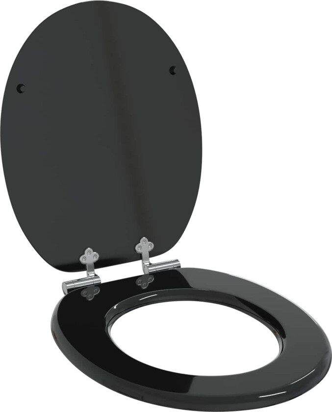 Toalettsete Svart 44 x 38 cm MDF-plater