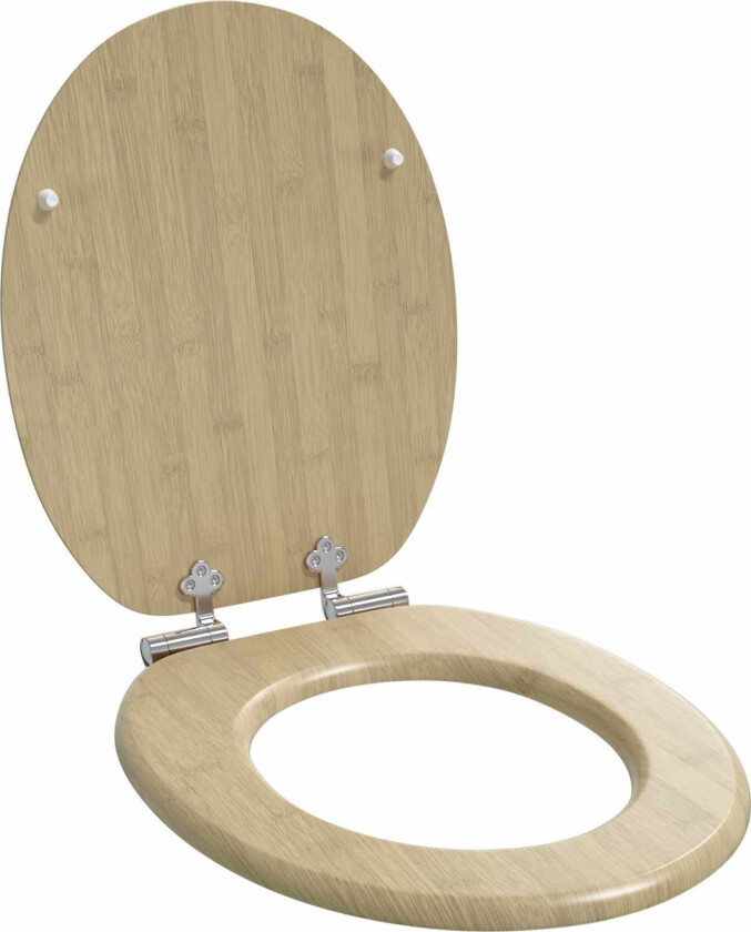 Toalettsete Lys bambusfarge 44 x 38 cm MDF-plater