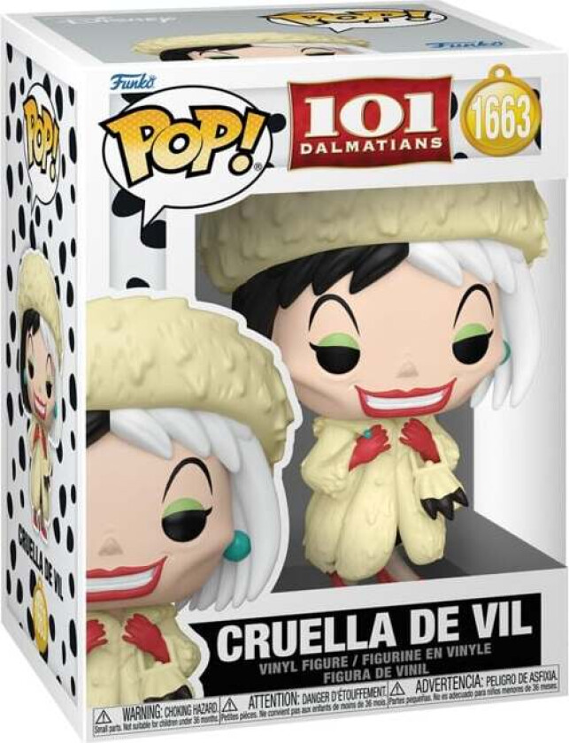 Cruella De Vil (Chase Edition mulig!) Vinylfigur 1663 - Funko Pop! - Funko Shop Europe