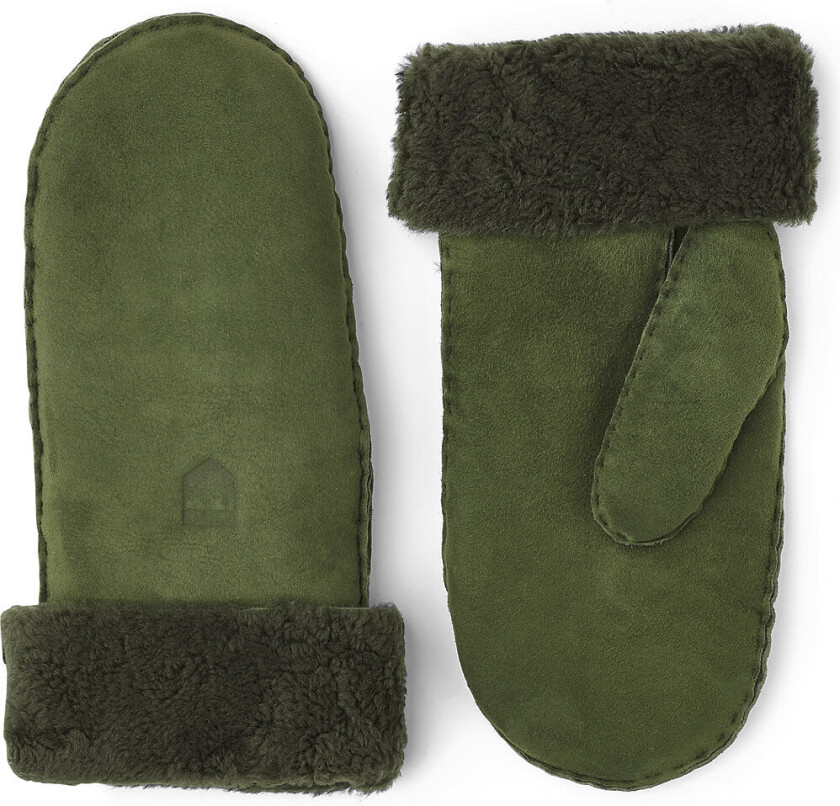 Sheepskin Mitt Dame Green 8