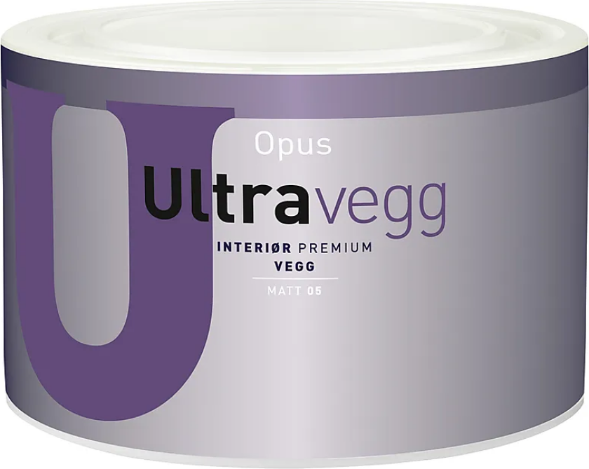 Bilde av Ultravegg 05 interiør base hvit 0,45 liter