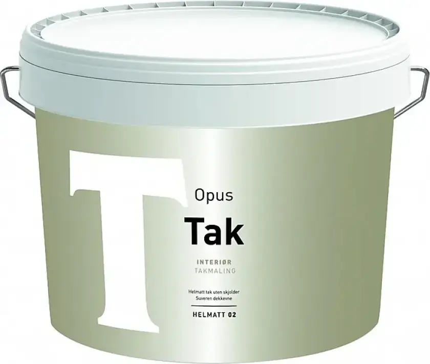Takmaling 02 interiør base hvit 9 l