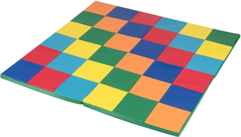 Sammenleggbar regnbue-lekematte – mykt skum og kunstskinn