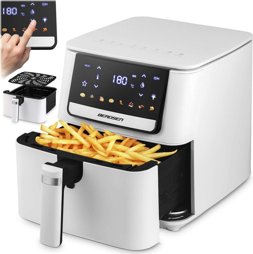 Airfryer 6,5 l – berøringsskjerm, 1700 W, 8 programmer