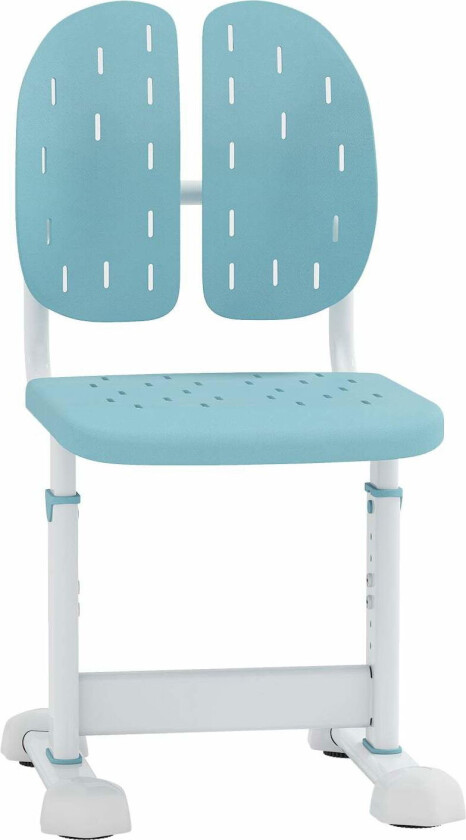 Justerbar barnestol – ergonomisk dobbel ryggstøtte, blå