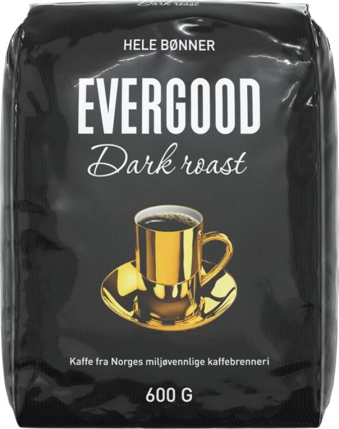 Evergood Dark Roast Hele Bønner 6x600g Proff