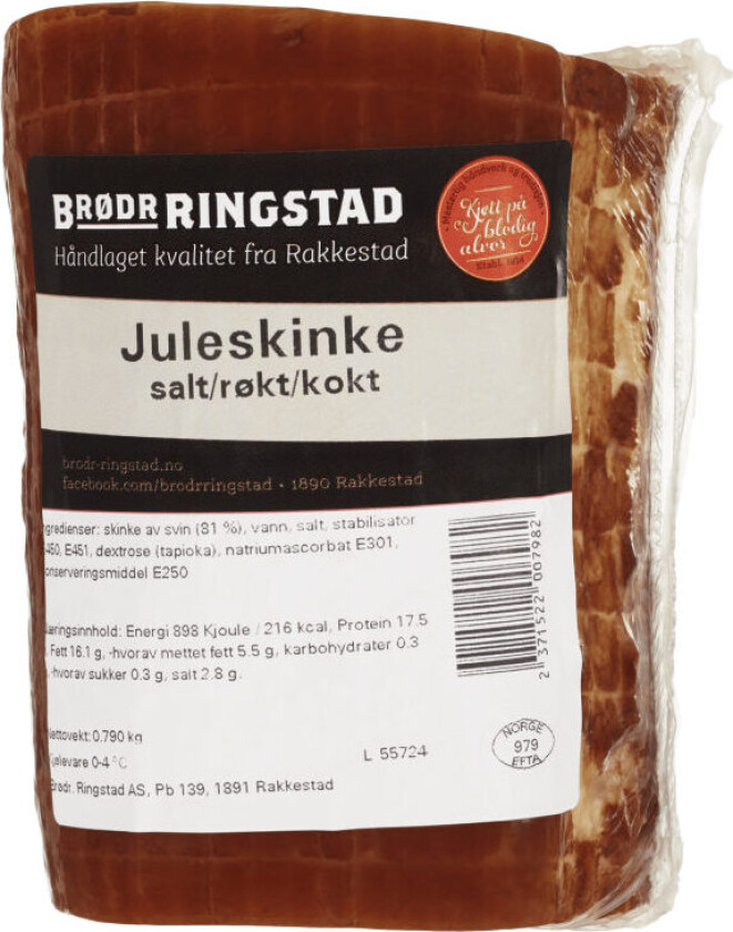 Juleskinke Benfri Ca1kg Brødr.Ringstad
