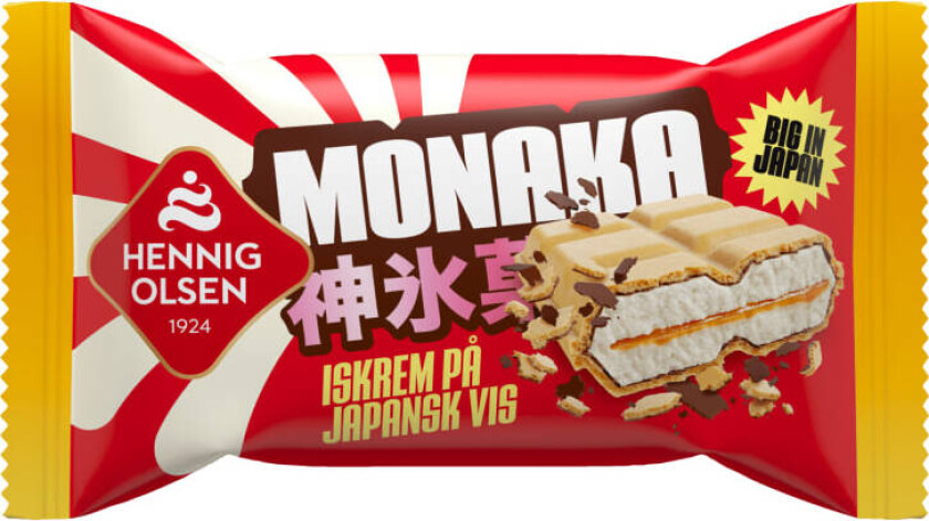 Bilde av Monaka Fløteis m/Kjeks 135ml Hennig-Olsen
