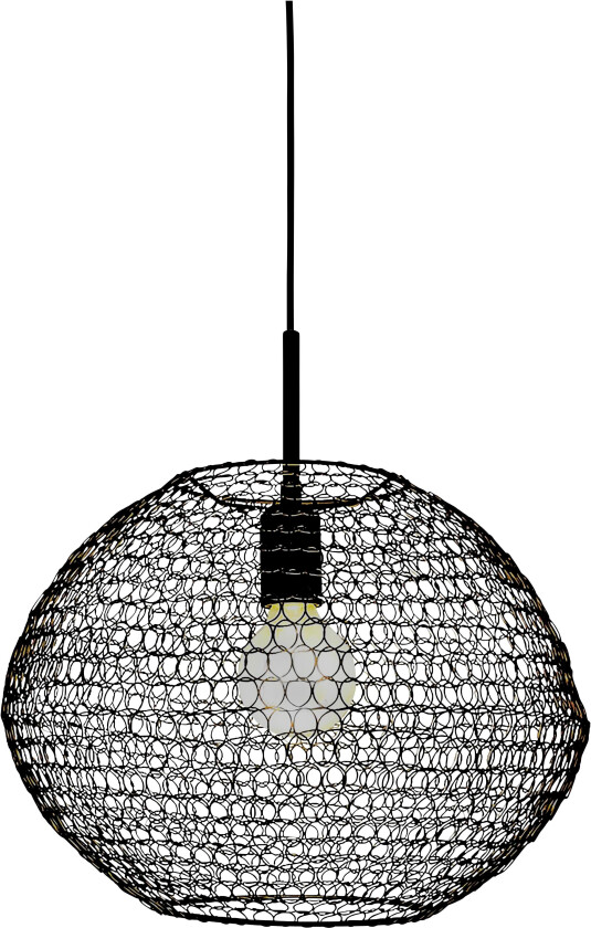 FIZZ taklampe 38cm, svart, E27