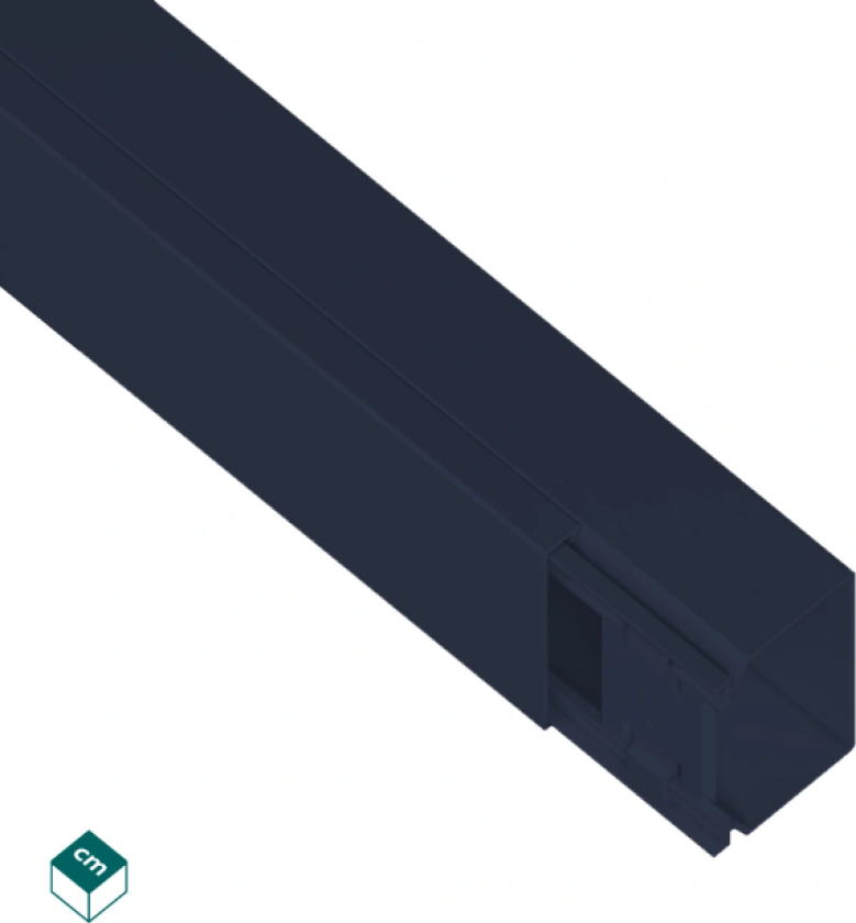 Bilde av Kabelkanal 40X60 PVC Sort RAL 9005 2M