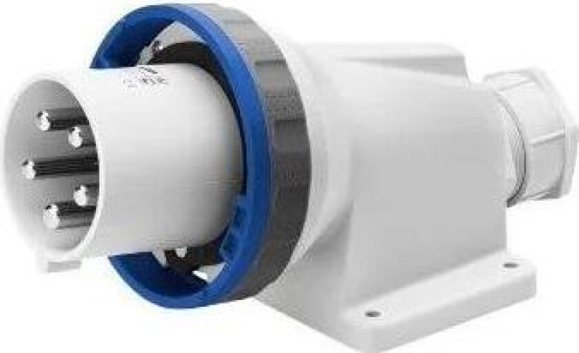 Støpsel 125A 3P+J 230V 9H IP67 for vegg GW60458