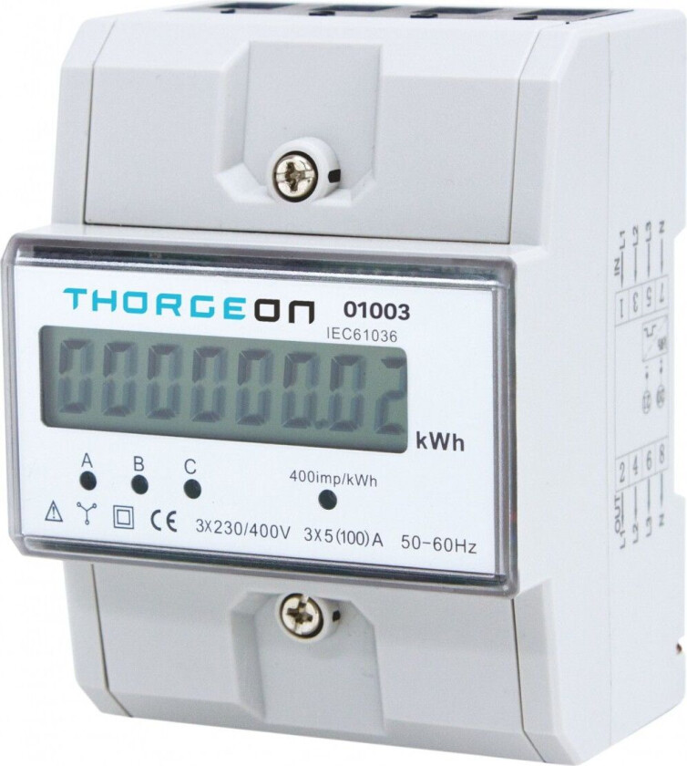 Energimåler 3-Fas 100A
