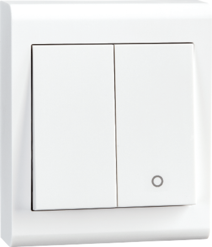 Bryter Påvegg Hvit 2+1