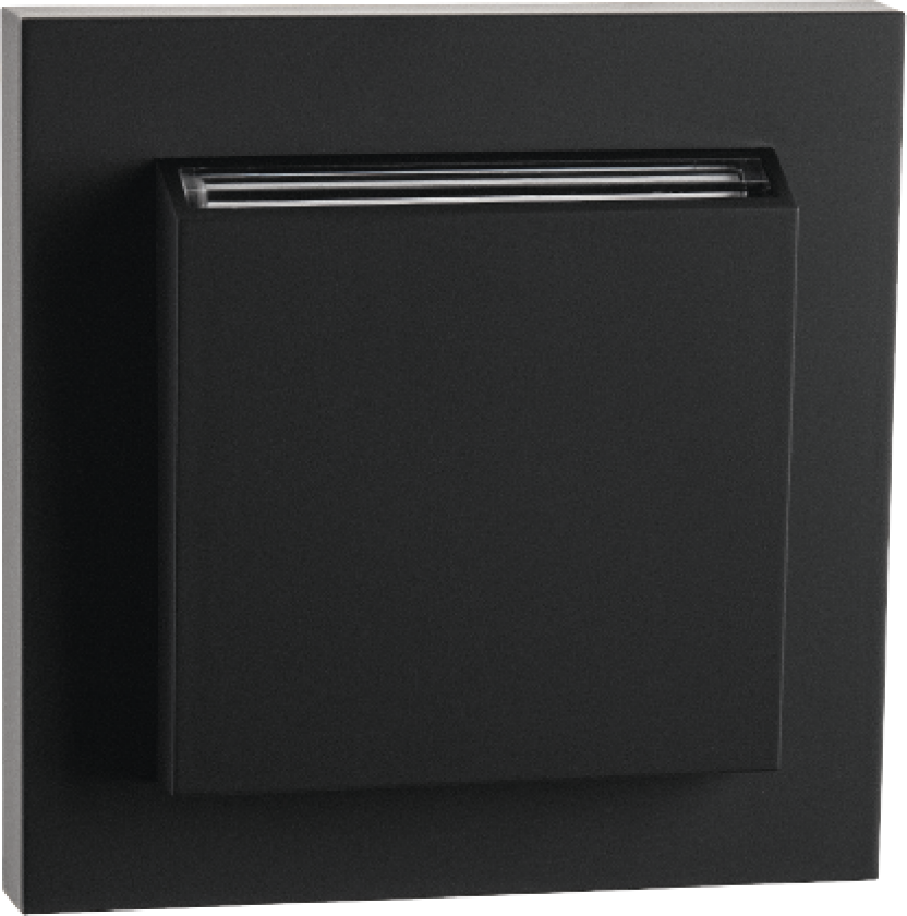 Nøkkelkortbryter innfelt hotelnøkkel Sort