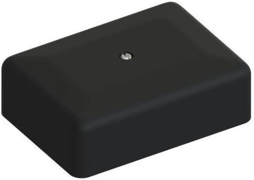 Koblingsboks 90 m/klemmer 2x3 Sort IP20