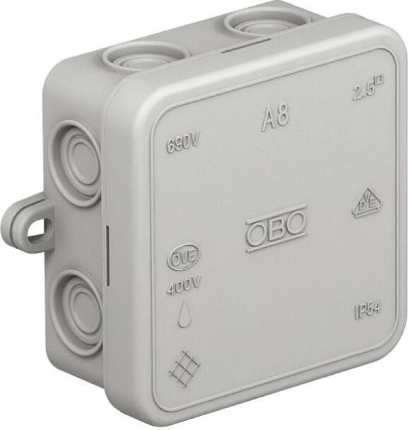 Koblingsboks A8 75x75x36mm IP55